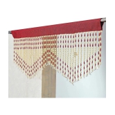 Smart Traders Single Door Beaded String Curtain - Red