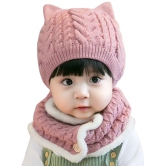 Penyan ® - Baby Boys & Baby Girls 2pcs/Set Kids Winter Hat Cute Baby Wool Knitted Hat and Button Scarf Cap Set New Born to 12 Months - None