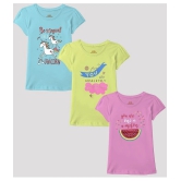 Ariel - Multicolor Cotton Girls T-Shirt ( Pack of 3 ) - None