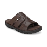 softio Brown Flip Flops - 6