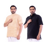 DESHBANDHU DBK - Muticolor Cotton Mens Regular Kurta ( Pack of 2 ) - None