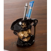 eCraftIndia Multicoloured Brass Antique Pirates Pen Stand