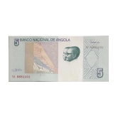 Hop n Shop - Rare Angola 5 Kwanzas Top Grade Gem UNC 1 Paper currency & Bank notes