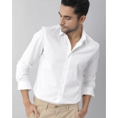 Mens Cotton Solid Formal/Semi Formal Shirt White