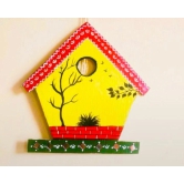 Handcrafted Wooden Home Decor Key Holder (4 Hooks)