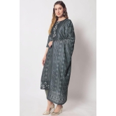 SHOPPING QUEEN Muslin Silk Printed Kurta Pant with Dupatta