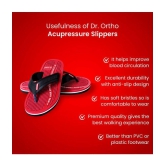 Dr.Ortho Slippers - Red Men's Massage Flip Flop - None