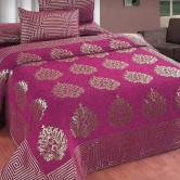 Chennile Premium Bedsheet-BROWN