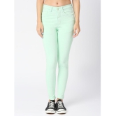 CEFALU - Mint Green Denim Skinny Fit Women''s Jeans ( Pack of 1 ) - None