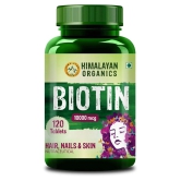 Himalayan Organics Biotin 10,000Mcg for Hair Growth- 120 tablets