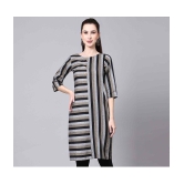 Glomee - Black 100% Cotton Women's Straight Kurti ( Pack of 1 ) - None