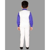 DKGF Fashion - Blue Cotton Blend Boys Shirt & Pants ( Pack of 1 ) - None