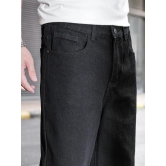 Midnight Black Baggy Fit Rigid Jeans - Your Path to Relaxed Elegance-36