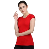 Diaz Cotton Red T-Shirts - Single - None