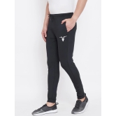 Men Black Solid Track Pants