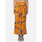 Women Floral Printed Flared Crepe Palazzos