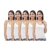 HAP Cotton Camisoles - White Pack of 5 - None