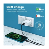 Portronics - No Cable 3A Travel Charger - White