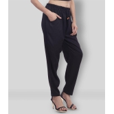 Lee Moda - Black Rayon Loose Fit Women's Casual Pants  ( Pack of 1 ) - Free Size