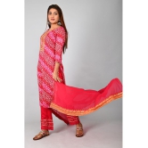 AMIRA'S INDIAN ETHNICWEAR - Pink Rayon Women's Stitched Salwar Suit ( ) - XL