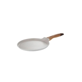 Bergner Naturally Marble Non Stick Tawa | Gas & Induction Compatible | Cream 28 cm