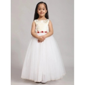 Toy Balloon Kids White Net Girls Gown ( Pack of 1 ) - None