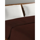 Daisy 181 GSM Polyester Brown Solid Double AC Blanket,Travel Blanket & Camping.