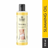 Khadi Natural Weight Loss Slimming Massage Oil - Natural Body Toning and Fat Reduction 210 ML