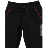 GIRLS TRACK PANT   SOLID BLACK - None