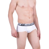 Force NXT - White Cotton Mens Briefs ( Pack Of 5 ) - None