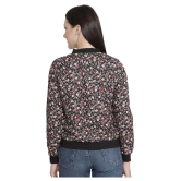 NUEVOSDAMAS Polyester Black Bomber Jackets Single - L