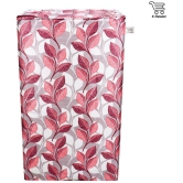 E-Retailer Single Polycotton Pink Leaves Design Top Load 5 KG To 8 KG Washing Machine Covers