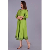 SIPET - Mint Green Rayon Womens Anarkali Kurti ( Pack of 1 ) - None