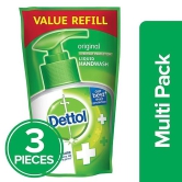 Dettol Liquid Handwash Refill - Original Hand Wash Germ defence Formula | 10x Better Germ Protection, 175 ml (Pack Of 3)