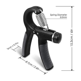 HSP ENTERPRISES Adjustable Resistance 22-88Lbs (10-40kg) Hand Grip Strengthener for Men & Women Gym Workout & Home Use - Assorted