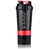 Plastic Red 500 mL Shaker ( Pack of 1 ) - Red