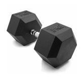 Slovic Rubber 5 kg Fixed Hex Dumbbell