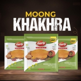 Euro Moong Khakhra 180Gm Pack of 4|Roasted Not Fried | Cholesterol Free | Zero Transfat |Vacuum-Sealed for Freshness | Authentic Gujarati Snack, Ideal for Tea Time | Healthy Khakhra Options| Healthy Snacking