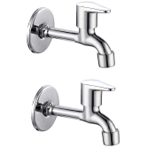 Cossimo Stainless Steel Vigo Long Body (Pack of 2) Steel Bathroom Tap (Bib Cock)