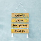 Wall Art - Quote Wall Hanging Planks - Welcome