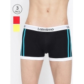 La Intimo Pack of 3 Cotton Mens Trunks ( Multicolor ) - None