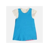 MINI KLUB Blue Cotton Baby Girl Dungaree Sets ( Pack of 1 ) - None