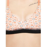 ILRASO - Orange Cotton Women's Bra & Panty Set ( Pack of 1 ) - None