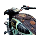 PURE BIKING Petrol Tank Cover Black Strap  for Royal Enfield Classic 350/500