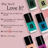 BANETION Nail Polish |Non UV - Gel Finish |Chip Resistant | Seaweed Enriched Formula| Long Lasting|Cruelty and Toxic Free| 9ml