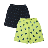 Diaz - Multicolor Cotton Boys Shorts ( Pack of 2 ) - None