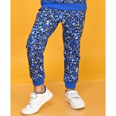 LEOPARD FLEECE GIRLS JOGGER - BLUE-0-6 MONTHS / 1N / BLUE