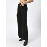 HJ HASASI - Black Denim Wide Leg Womens Jeans ( Pack of 1 ) - None