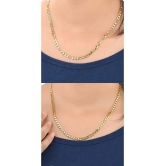 AanyaCentric Combo of 2 Gold Plated 22inches Long Fashion Chain - None