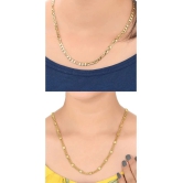 AanyaCentric Combo of 2 Gold Plated 22inches Long Fashion Chain - None